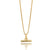 Mini T-Bar Necklace - Gold - TBN12GP