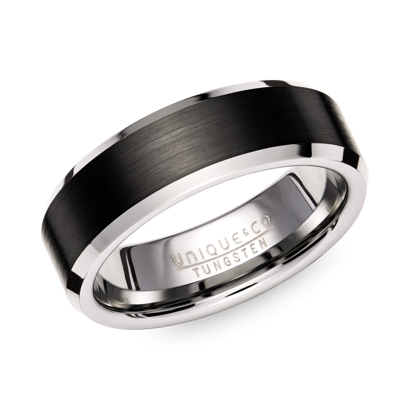 Tungsten Carbide Ring - Black - TUR-140-62