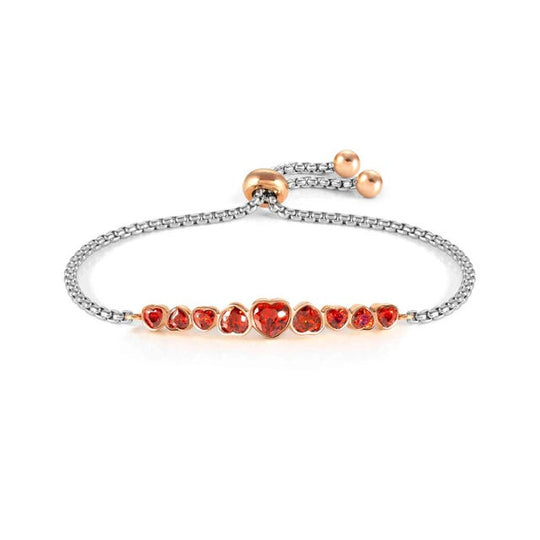 Heart Milleluci Bracelet - Red/Rose - 028011/005
