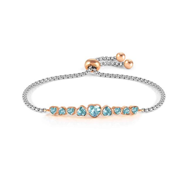 Heart Milleluci Bracelet - Light Blue/Rose - 028011/006