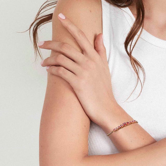 Heart Milleluci Bracelet - White/Rose - 028011/010