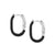 Drusilla Hoop Earrings - Black/Silver - 028708/001