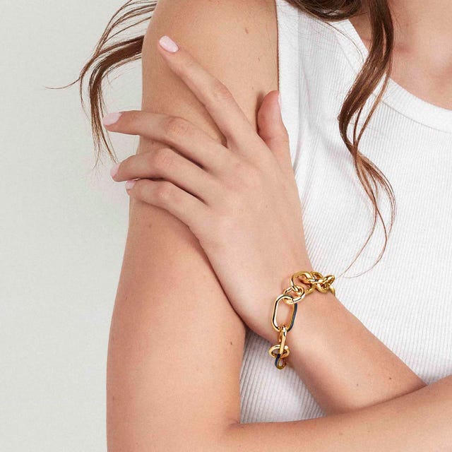 Drusilla Chain Bracelet - Gold/White - 028709/000