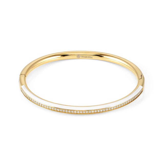 Drusilla Bangle, /Medium - White/Gold - 028711/000