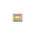 Composable Rainbow Flag Heart Link - Gold - 030263/24