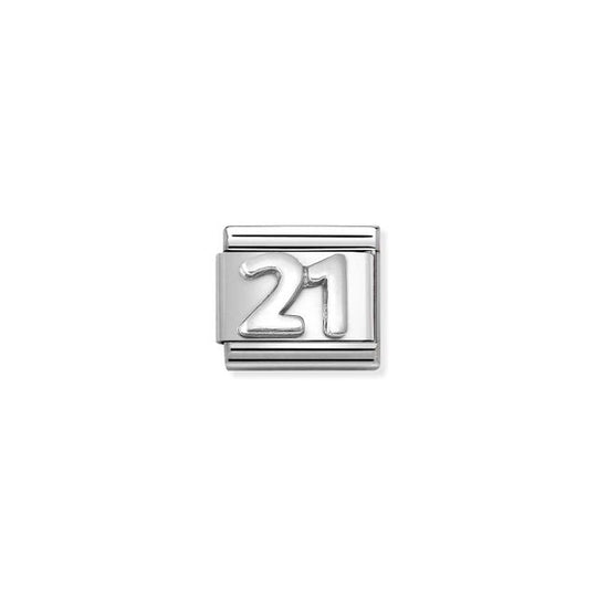 Classic Number 21 Link - Silver - 330101/57