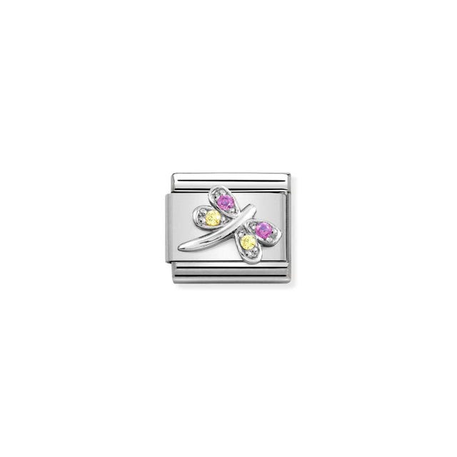 Composable Dragonfly Link - Silver/Lilac - 330304/40
