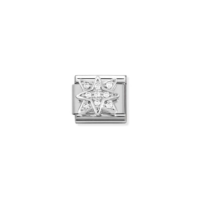 Classic Wind Rose Link - Silver - 330304/45