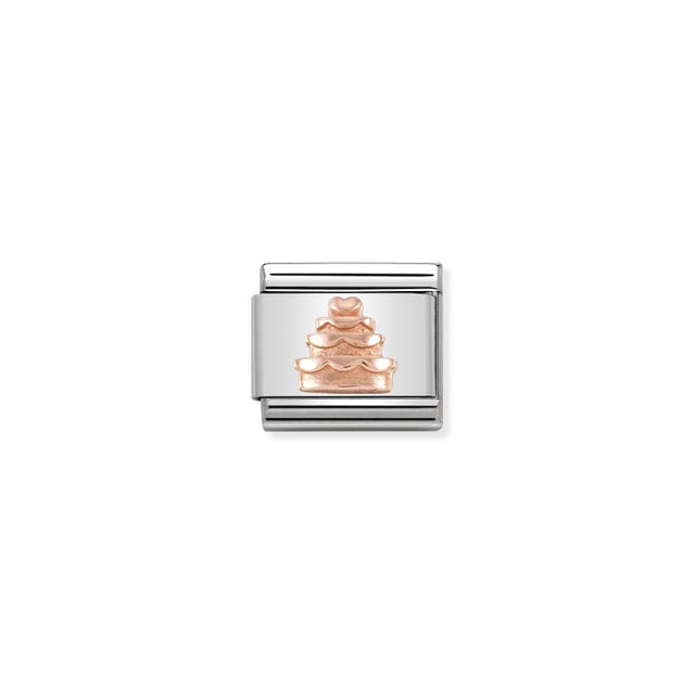 Classic Tiered Cake Link - Rose Gold - 430106/02