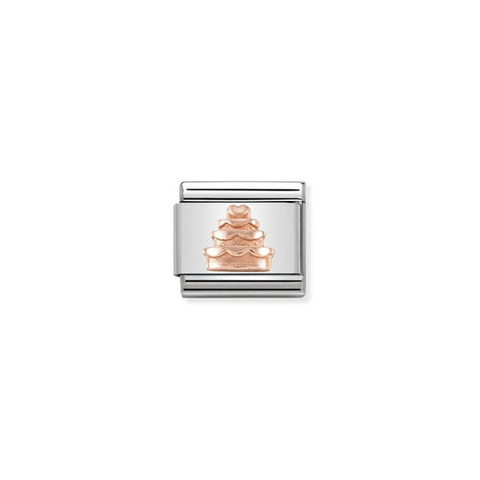 Classic Tiered Cake Link - Rose Gold - 430106/02
