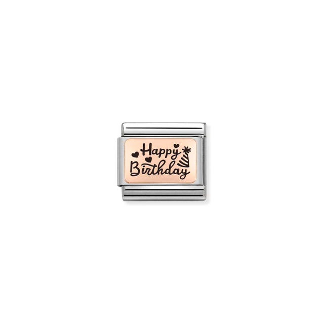 Composable Happy Birthday Link - Rose Gold - 430111/11