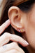 Amethyst Stud Earrings - Yellow Gold