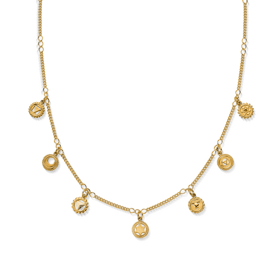 Positive Vibes Necklace - Gold - GN800