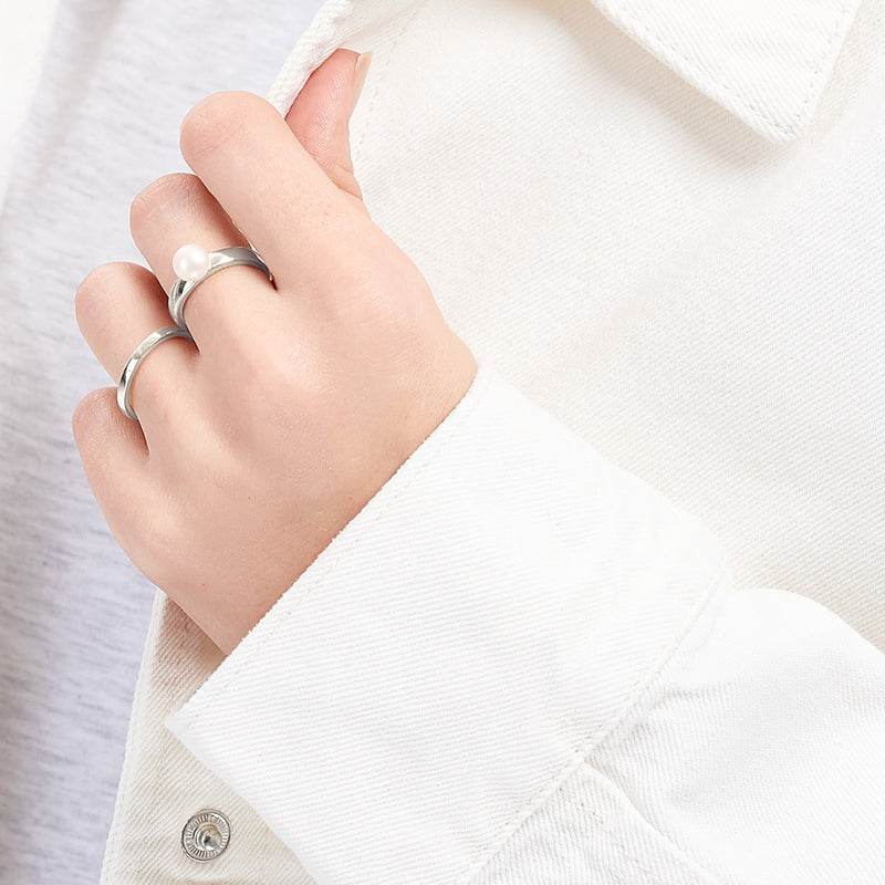 Viva Stacking Ring Rose Gold, Size N ~ VIVASR-RG-N