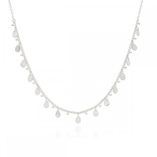 Charm Collar Choker - Silver - 0121N-SLV