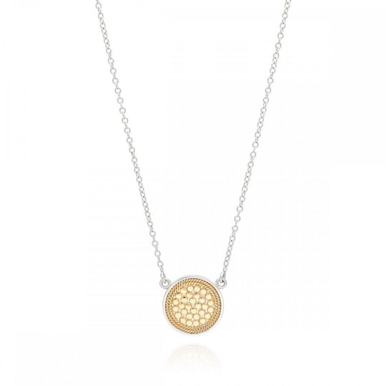 Classic Disc Necklace - Gold/Silver -  0011N-TWT