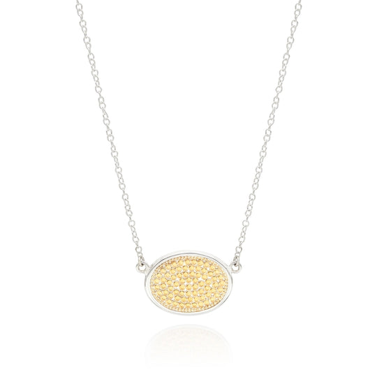 Classic Medium Oval Necklace - Gold & Silver - NK10349 TWT