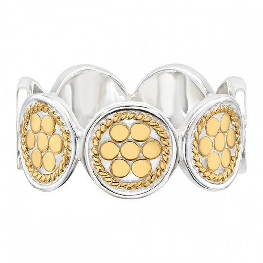 Classic Multi Disc Ring - Gold/Silver - 2055R-GLD