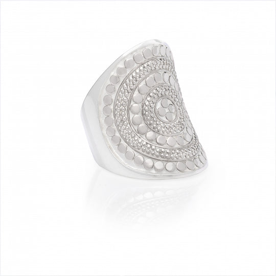 Classic Saddle Ring - Size N 1/2 - Silver - 2700R-SLV-7