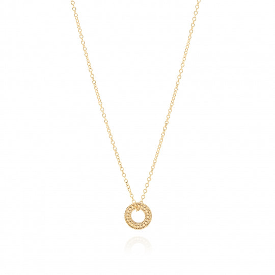 Mini Circle Of Life Necklace - Gold - NK10023 GLD