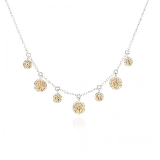 Mini Disc Charm Necklace - Gold - 4305N TWT