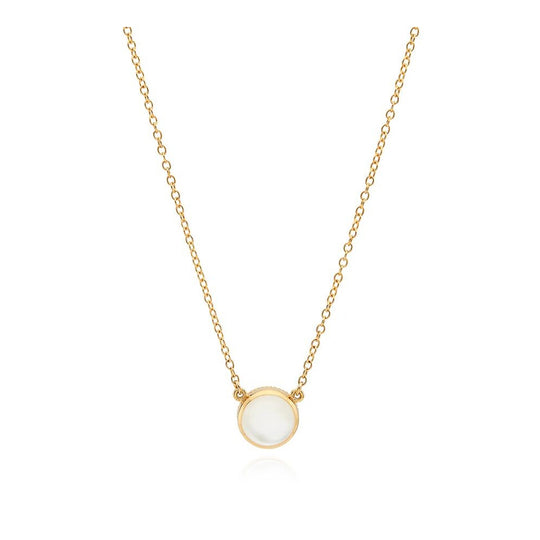 Mother of Pearl Necklace - Gold - NK10288-GMP