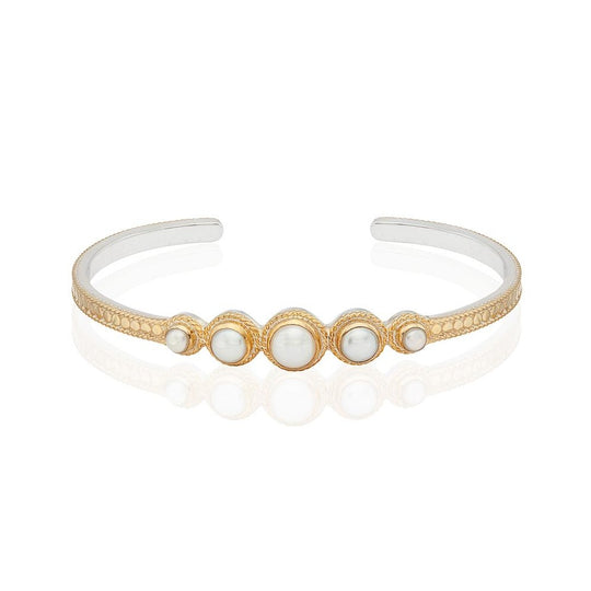 Multi-Pearl Cuff - Gold - BR10064-GPL