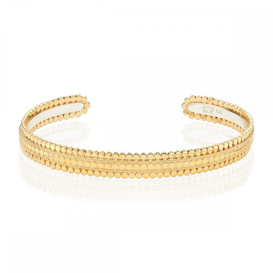 Scalloped Cuff - Gold - BR10031-GLD