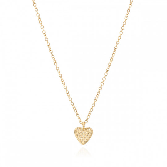 Small Heart Necklace - Gold -  NK10317-GLD