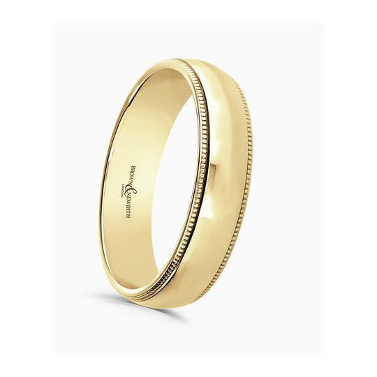 Grain 18ct Gold Ladies Wedding Ring