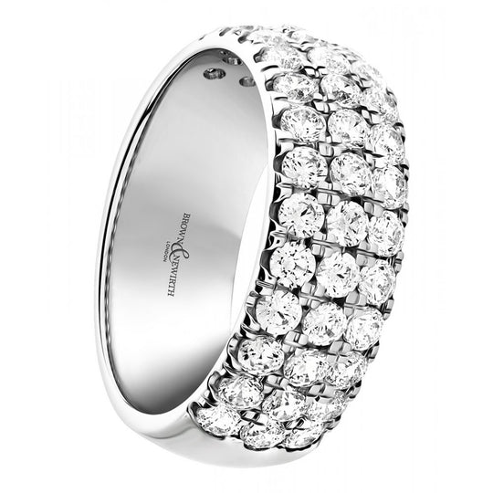 Eden 3-Row Diamond Set Dress