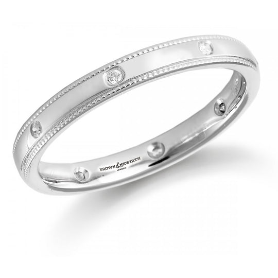 Brown & Newirth Full Diamond Wedding Ring