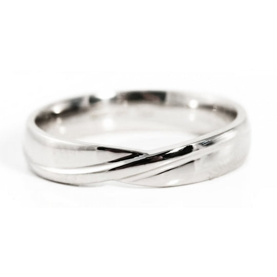 Leo Plain Shaped Wedding Ring