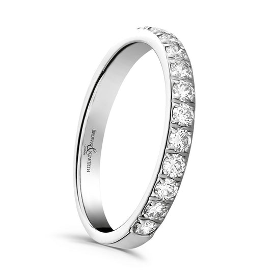 Dazzle Platinum Half Eternity Ring - 0.25ct