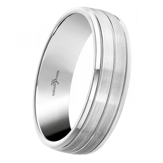 Galaxy 5mm Platinum Gents Wedding Ring