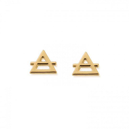 Air Stud Earrings - Gold - GEST3131