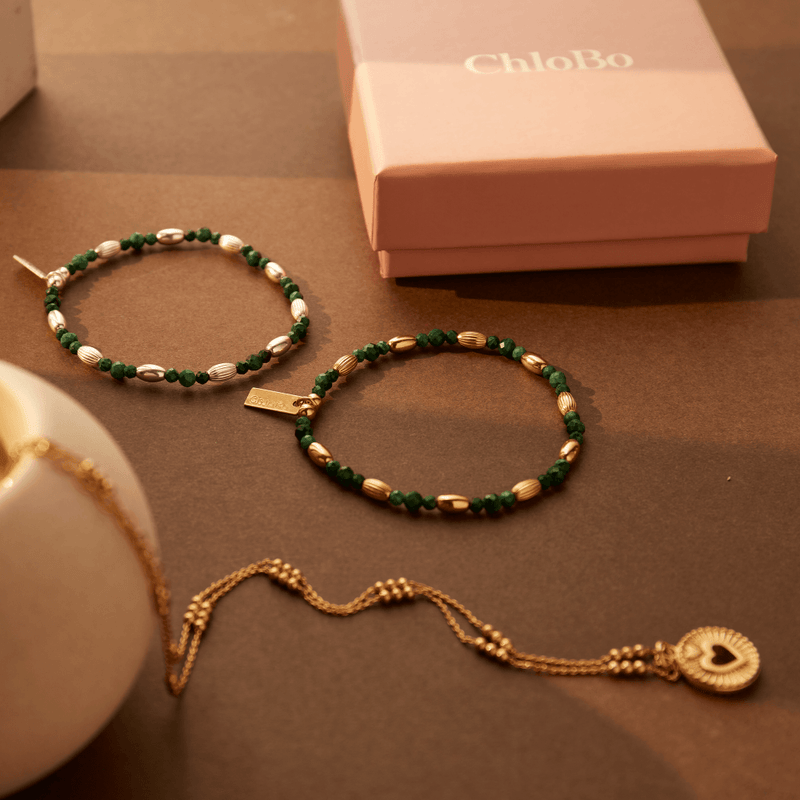 chlobo-alternative-rice-malachite-bracelet-gold-gbmlrco