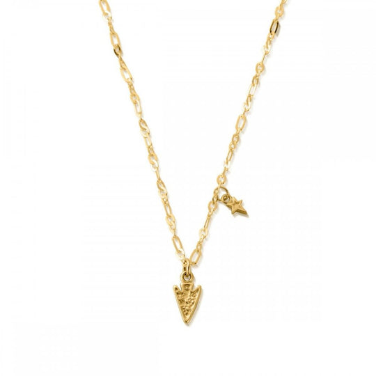 Delicate Arrow Head Necklace - Gold - GNLC4011
