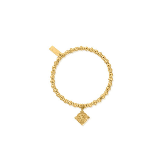 Didi Sparkle Lion Head Bracelet - Gold - GBDS3089