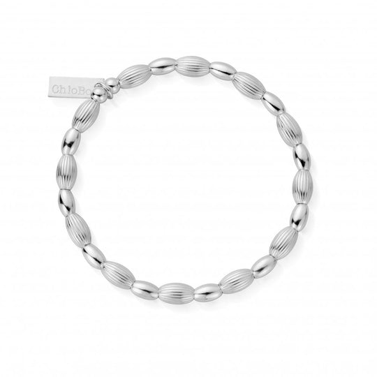 Double Rice Bracelet - Silver - SBCOD