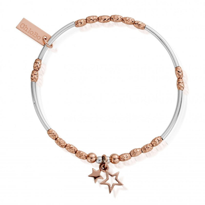 chlobo-double-star-bracelet-rose-silver-mbmnsr739