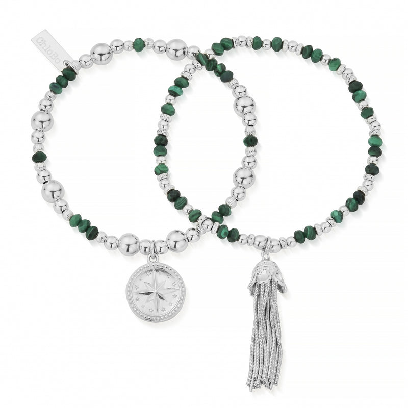 chlobo-forever-wandering-malachite-2-bracelets-silver-sbsetm9333228