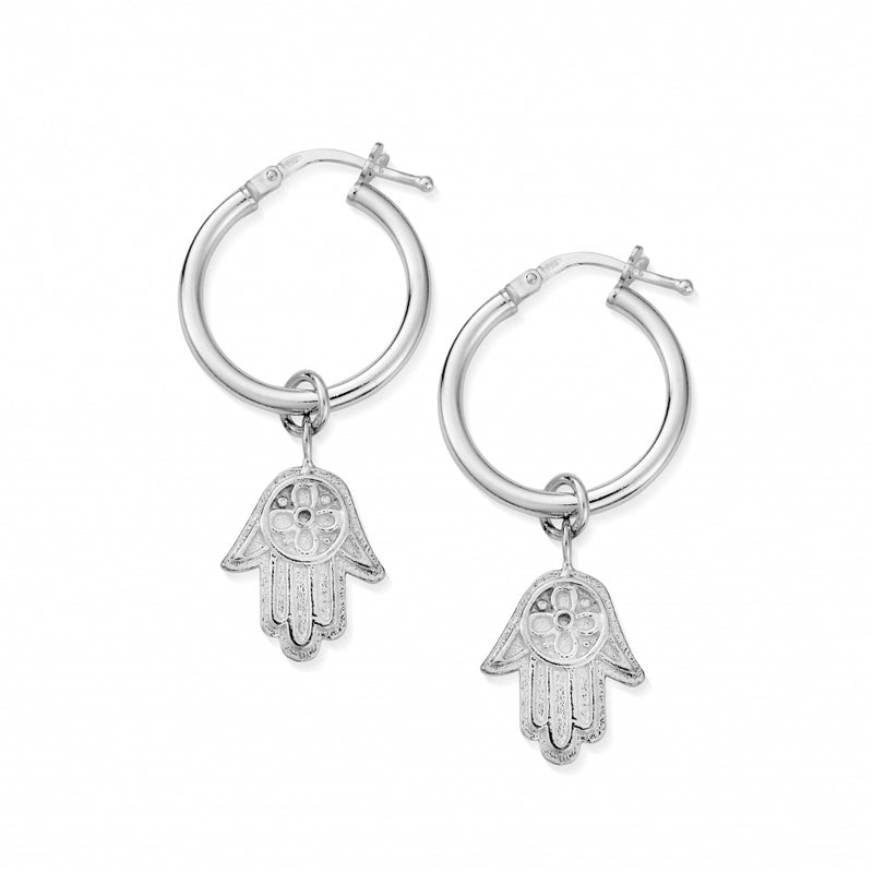 chlobo-hamsa-hand-hoop-earrings-silver-seh2005