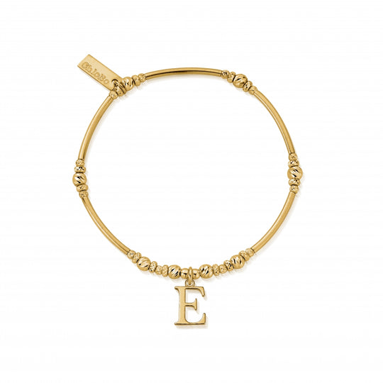 Initial Bracelet - E - Gold - GBMNFR4043E