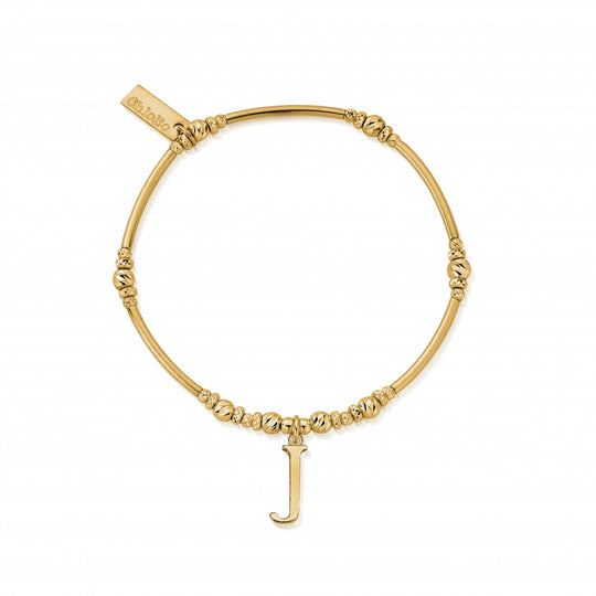 Initial Bracelet - J - Gold - GBMNFR4043J