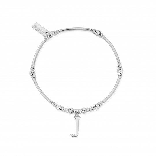 Initial Bracelet - J - Silver - SBMNFR4042J