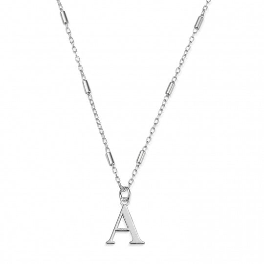 Initial Necklace - A - Silver - SNCC4040A