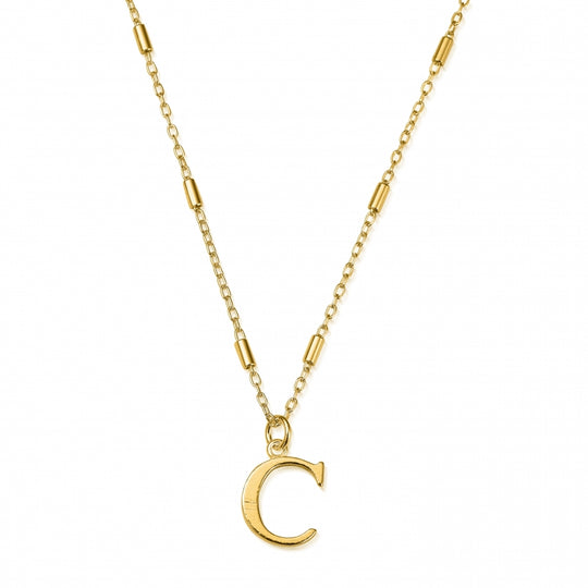 Initial Necklace - C - Gold - GNCC4041C