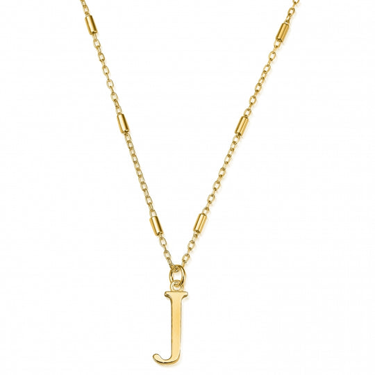 Initial Necklace - J - Gold - GNCC4041J