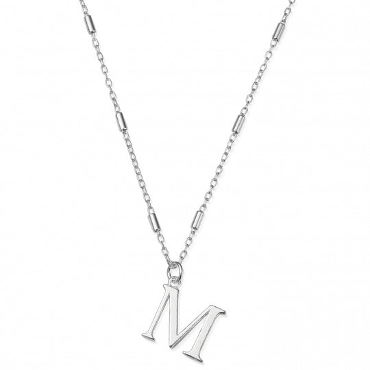 Initial Necklace - M - Silver - SNCC4040M